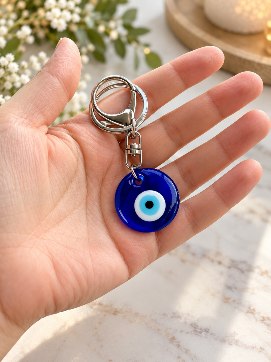 Blue Evil Eye Keyring & Handbag Charm
