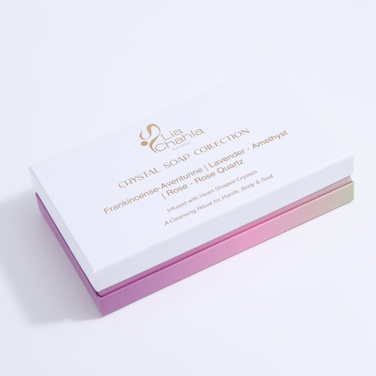 Luxury Crystal Soap Set with Genuine Crystal Inside β Lavender, Rose, & Frankincense Scents (80 g)