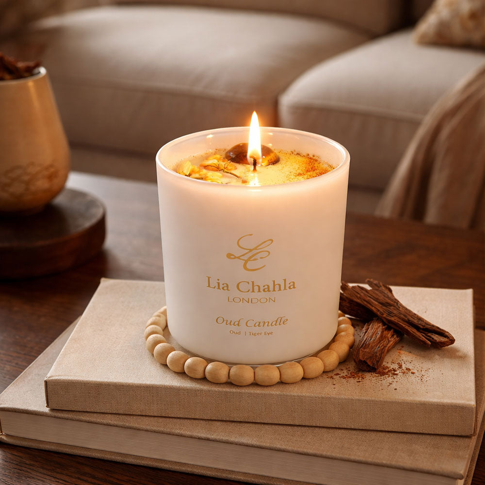 Oud & Tiger Eye Ritual Candle (60 Hrs)