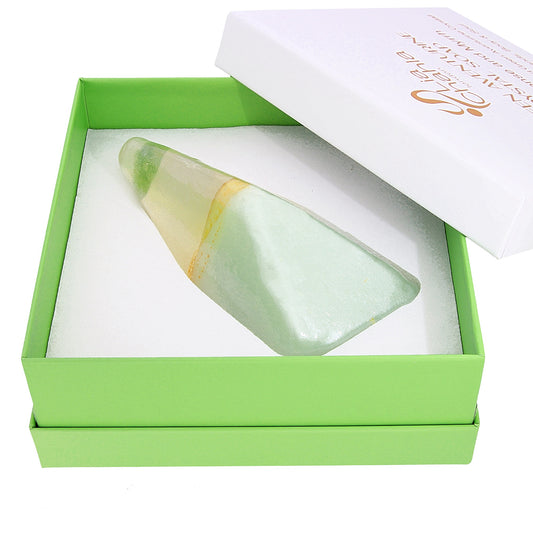 Luxury Green Aventurine Crystal Soap with Genuine Crystal Inside – Frankincense  Scent (130g)