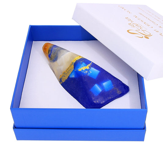 Luxury Lapis Lazuli Crystal Soap with Genuine Crystal Inside – Gardenia (130g)
