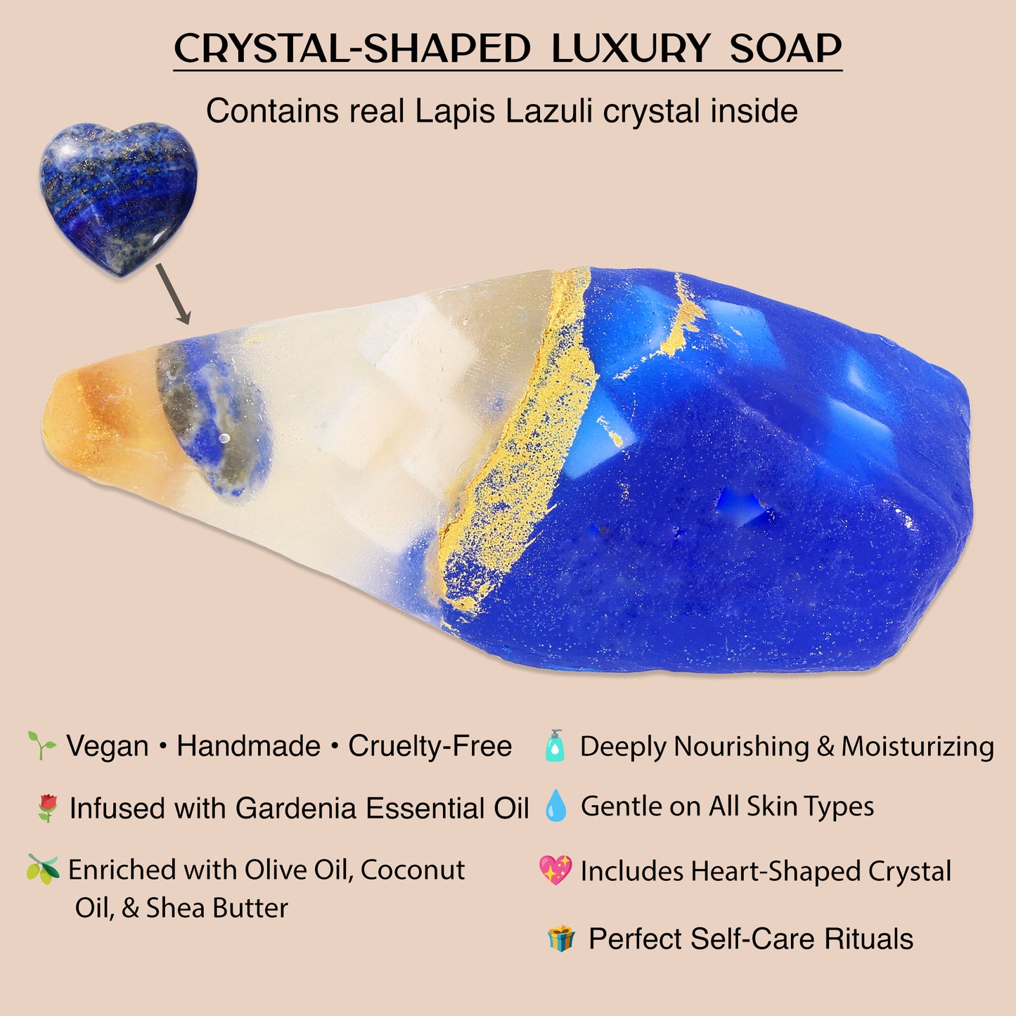 Lapis Lazuli Crystal Soap (130)