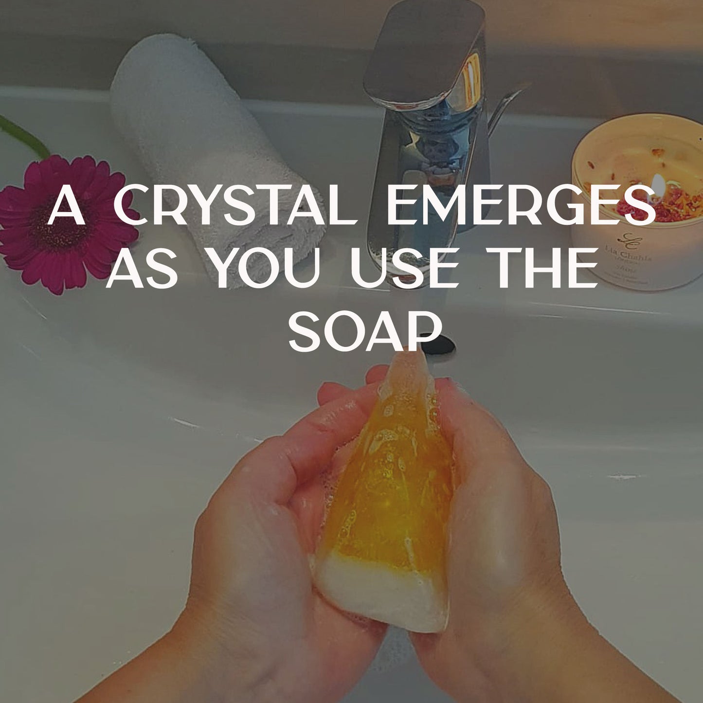 Onyx Ritual Hamper for Men – Luxury Crystal Candle, Aromatherapy Bracelet & Crystal Soap Gift Set