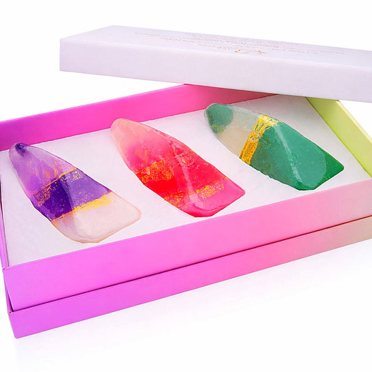 Luxury Crystal Soap Set with Genuine Crystal Inside – Mother's Day Gift Soap Set - Surprise in a Soap (80 g)