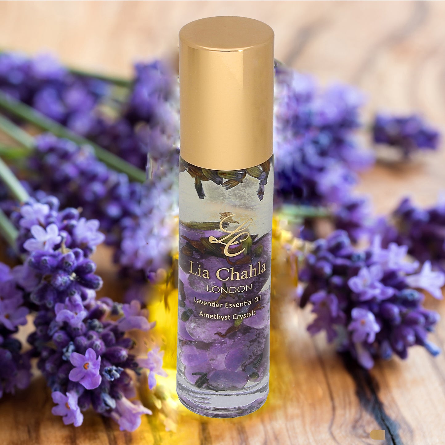 Lavender Spa Set Infused with Amethyst Crystals
