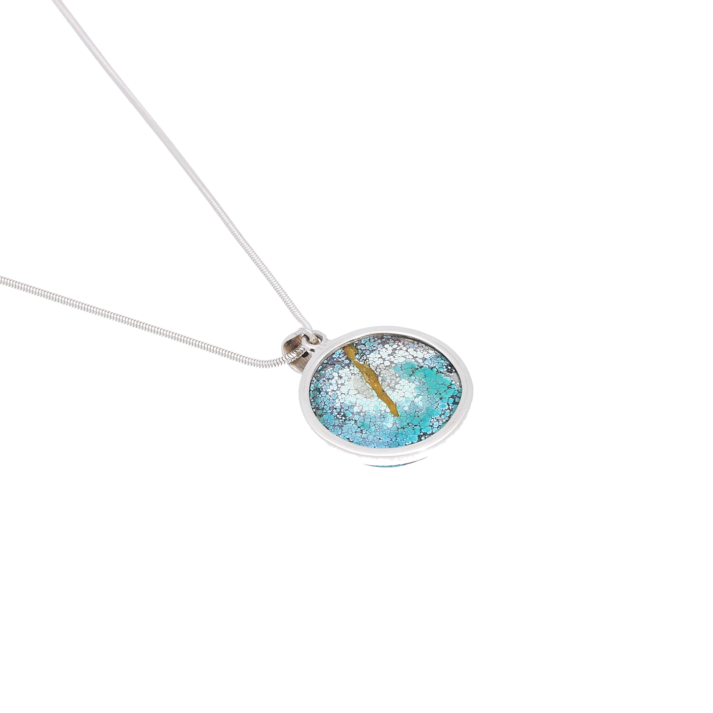 Round Turquoise Pendant