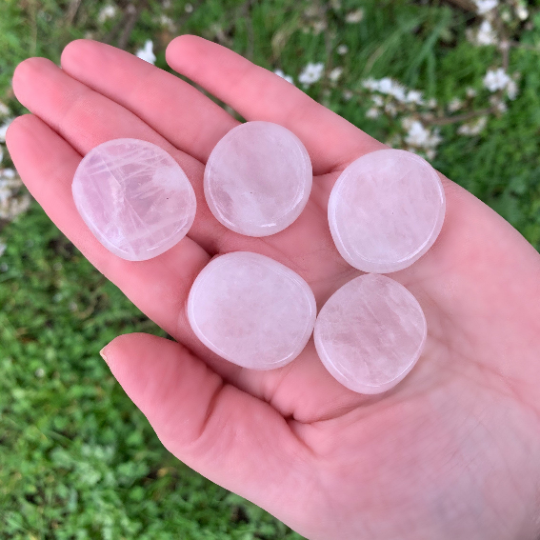 Rose Quartz Palm Crystal