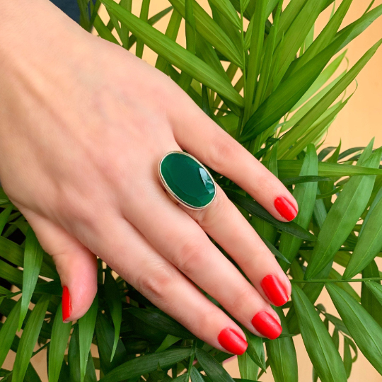Clearance - Green Onyx Ring