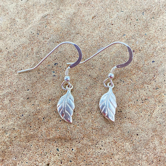 Silver Leaf Earrings