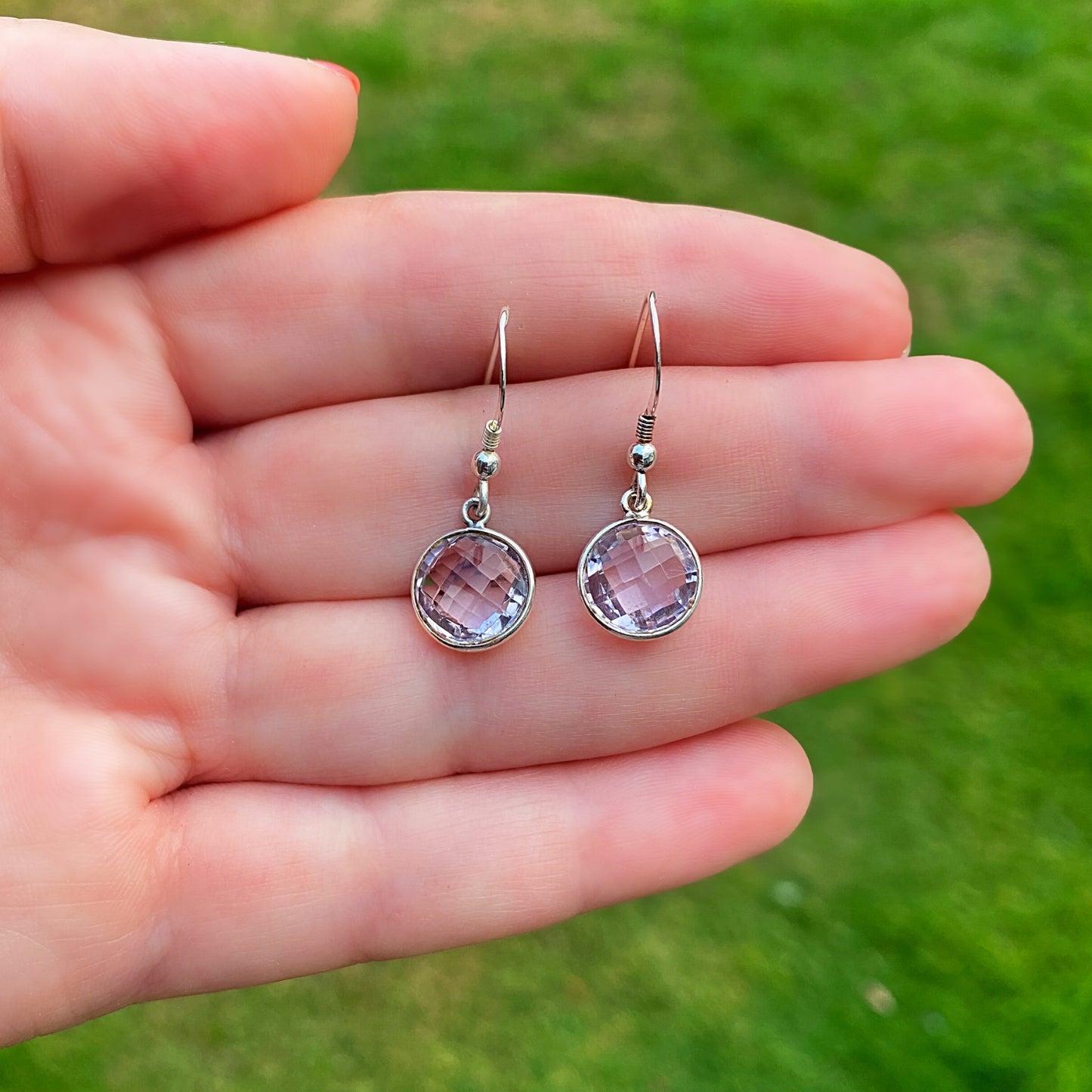Clearance - Pink Amethyst Earrings