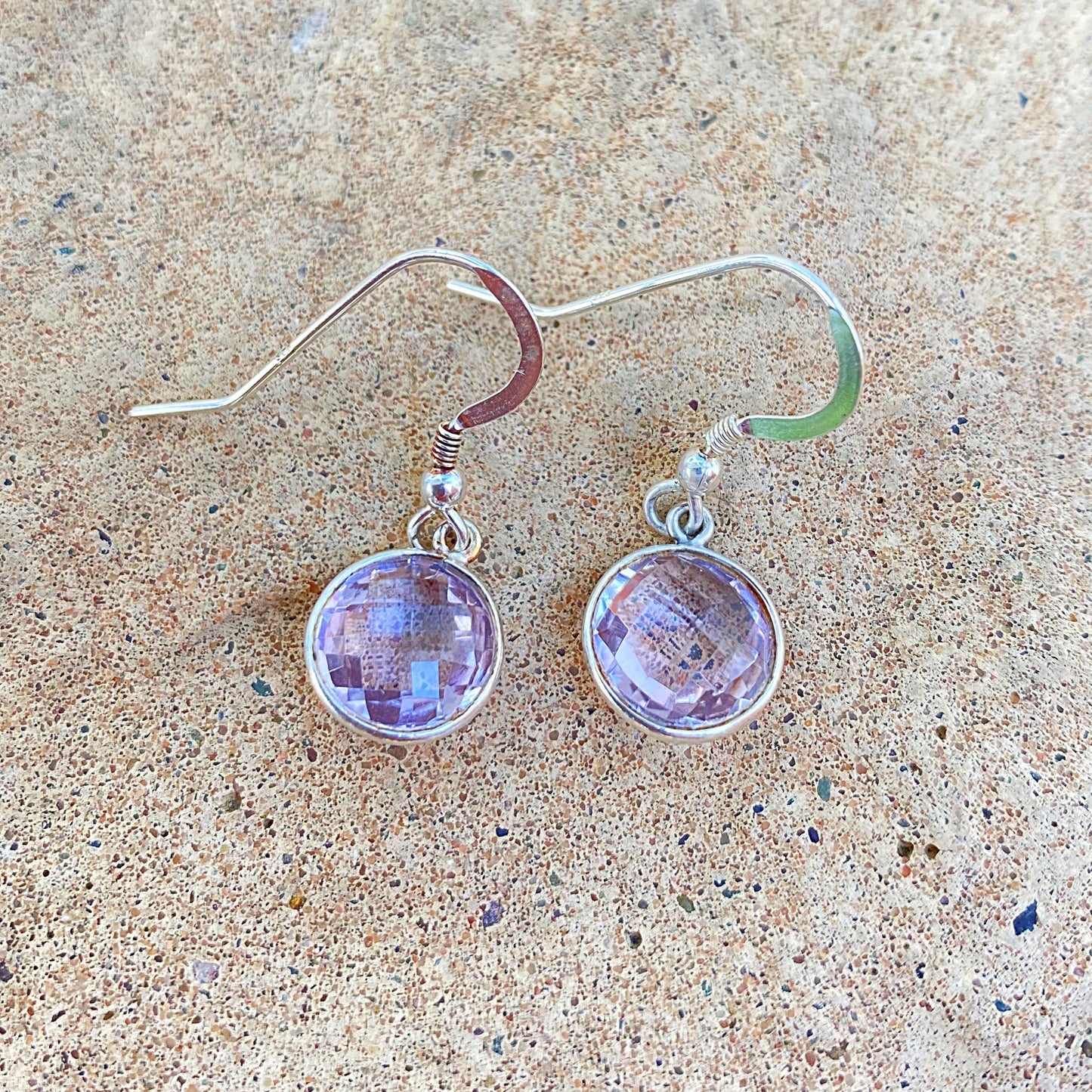 Clearance - Pink Amethyst Earrings