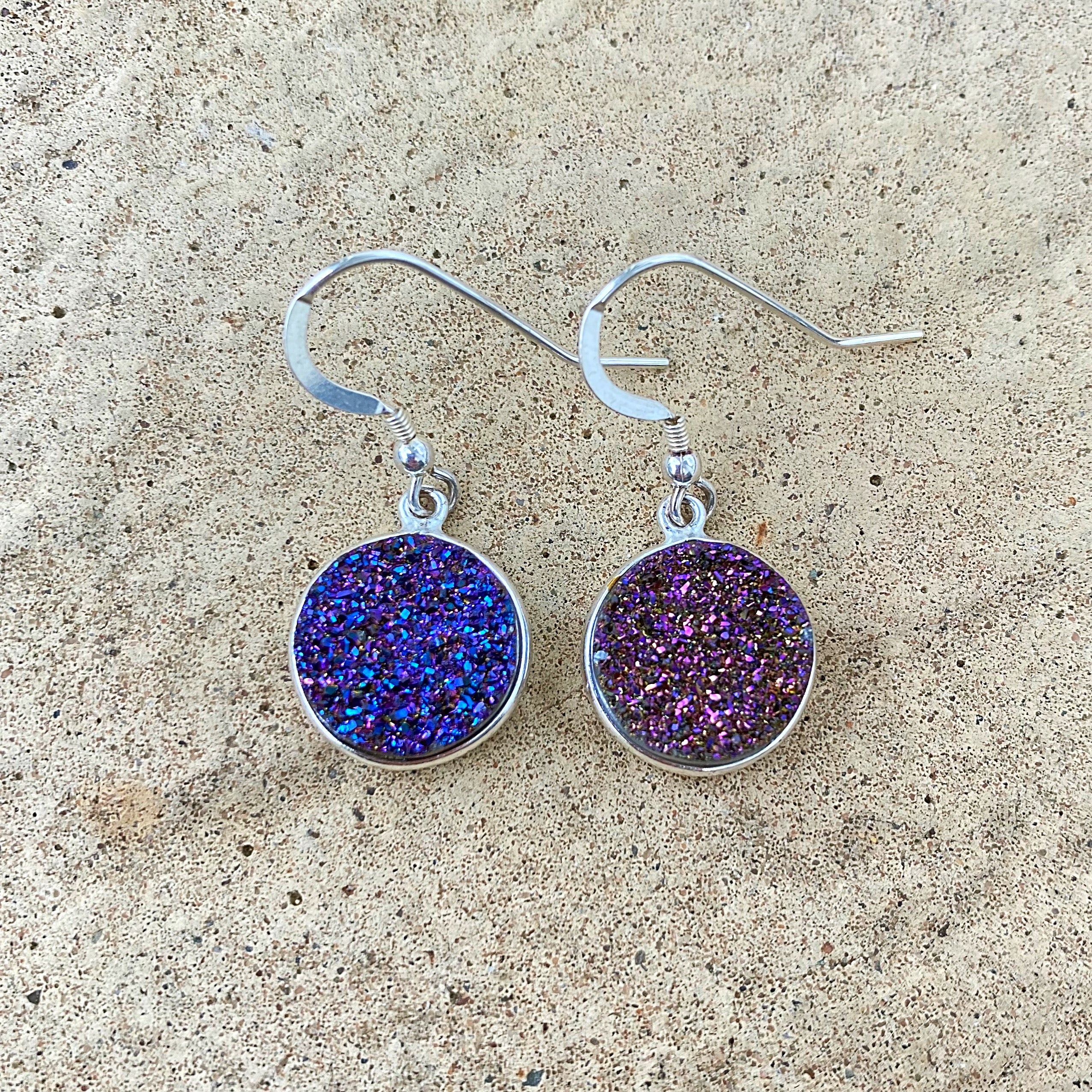 Rainbow Druzy Earrings