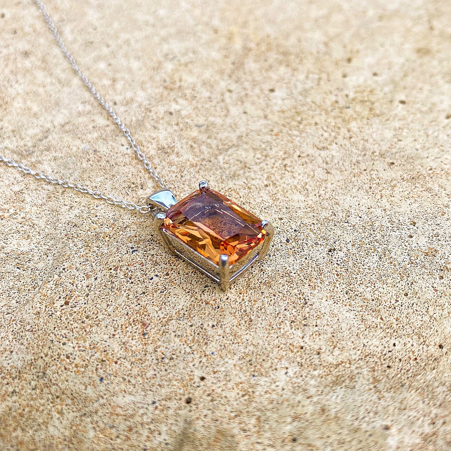Rectangular Zultanite Necklace