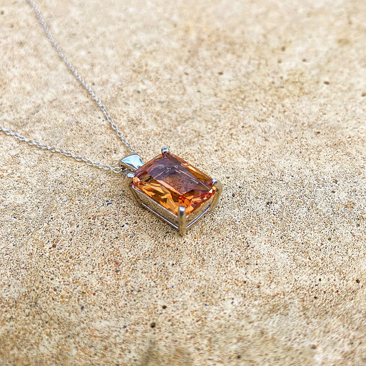 Rectangular Zultanite Necklace