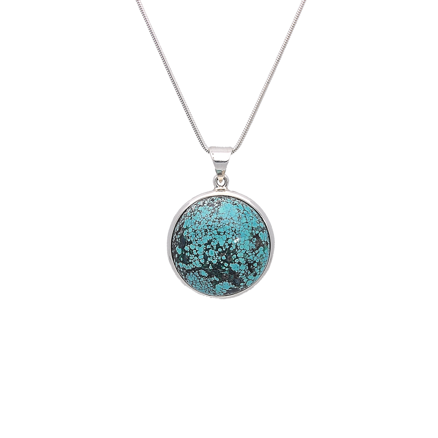Round Turquoise Pendant