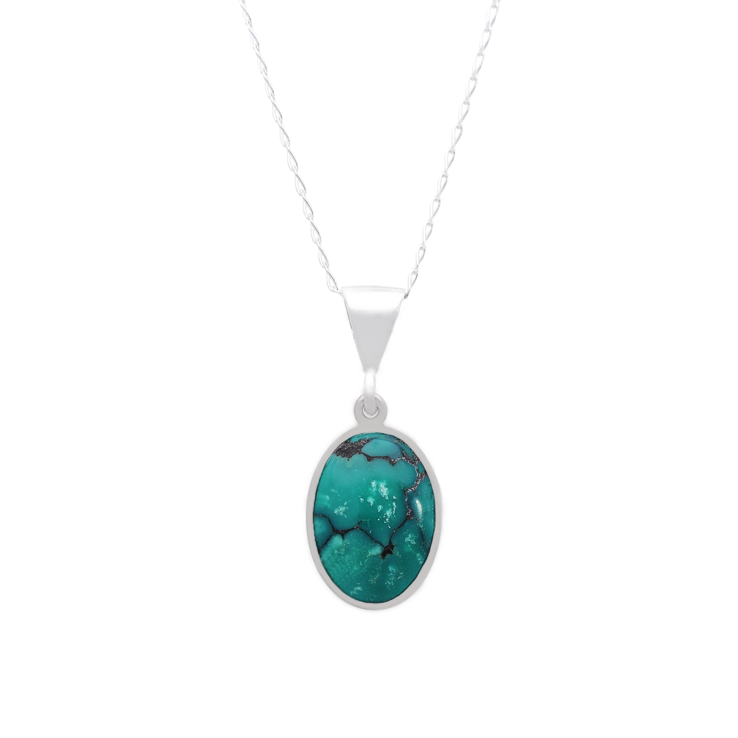 Clearance - Small Oval Turquoise Pendant