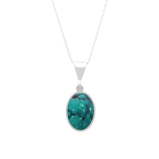 Clearance - Small Oval Turquoise Pendant