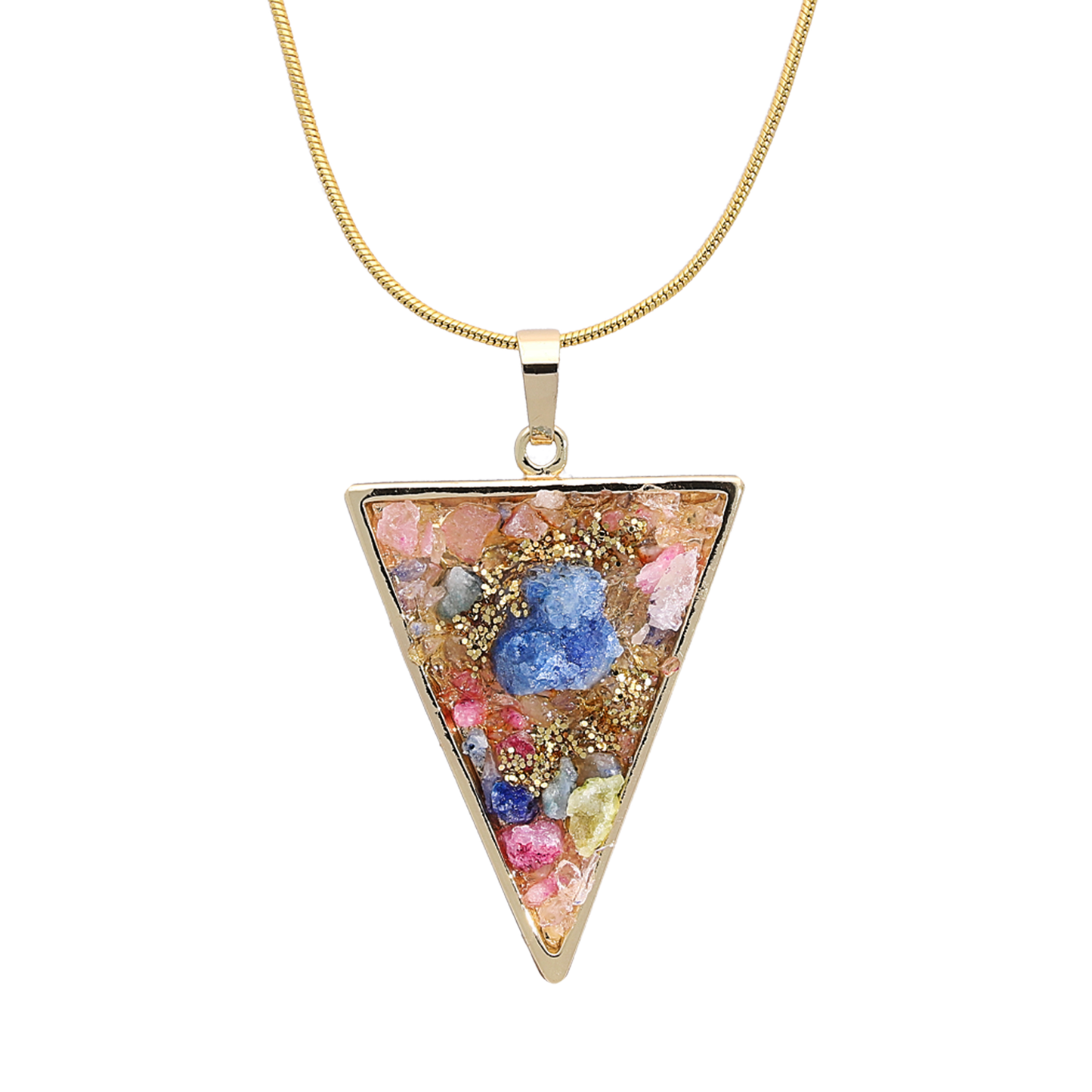 Multi Colour Druzy Necklace