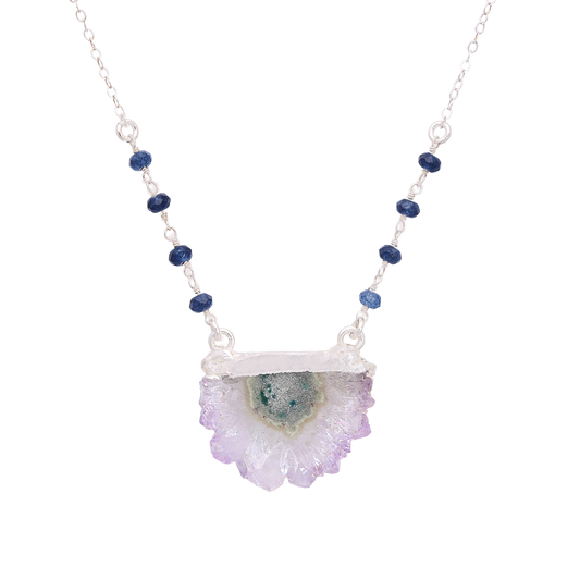 Clearance - Half moon Amethyst Necklace