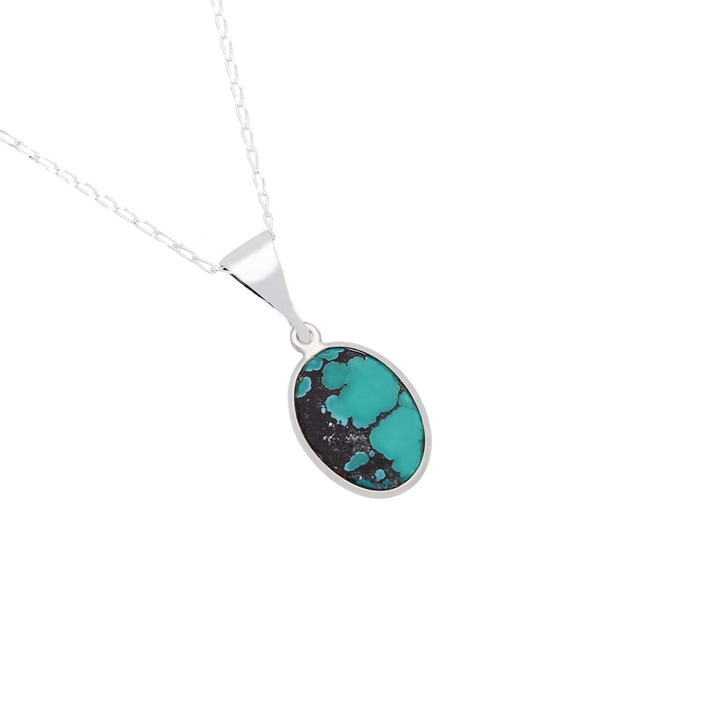 Clearance - Small Oval Turquoise Pendant