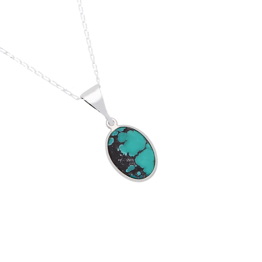 Clearance - Small Oval Turquoise Pendant