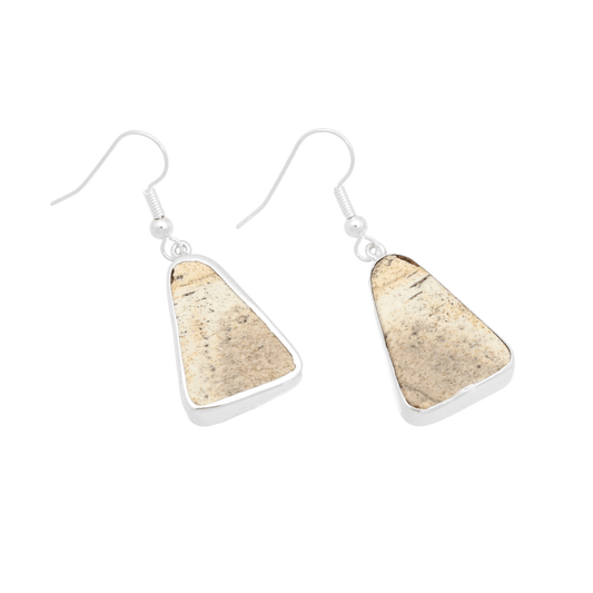 Clearance - Jasper Sterling Silver Earrings