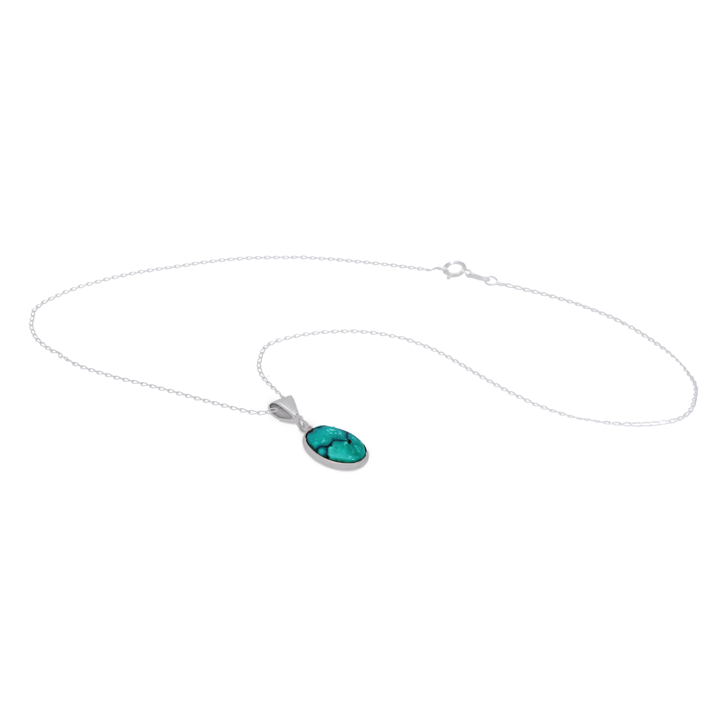 Clearance - Small Oval Turquoise Pendant