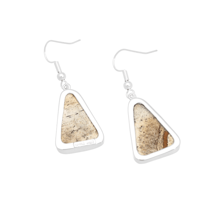 Clearance - Jasper Sterling Silver Earrings