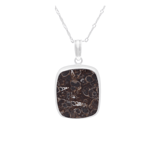Square Turtella Jasper Necklace