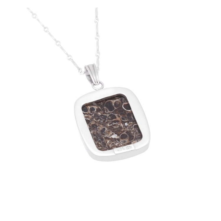 Square Turtella Jasper Necklace