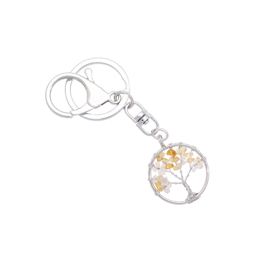 Citrine Crystal Keyring Gifts For Men And Women
