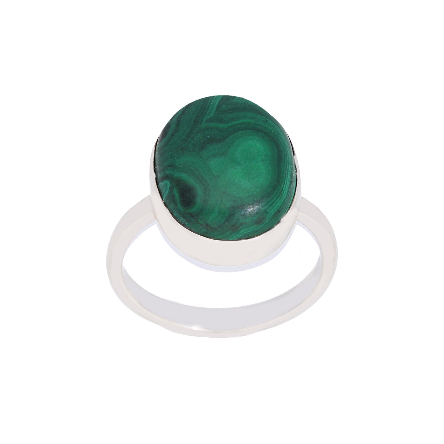 Oval Malachite Ring