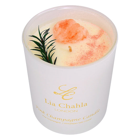 Luxury Pink Champagne Candle