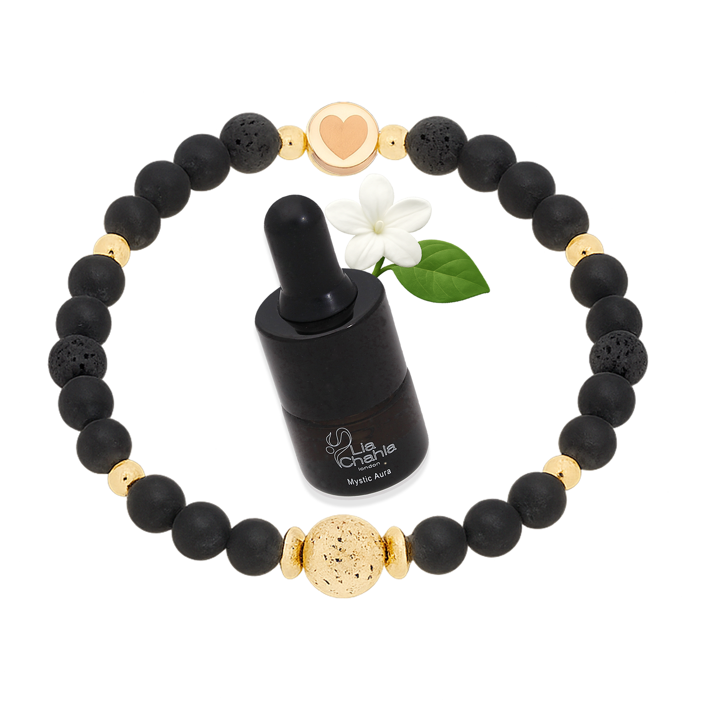 Onyx Ritual Hamper for Men – Luxury Crystal Candle, Aromatherapy Bracelet & Crystal Soap  Gift Set