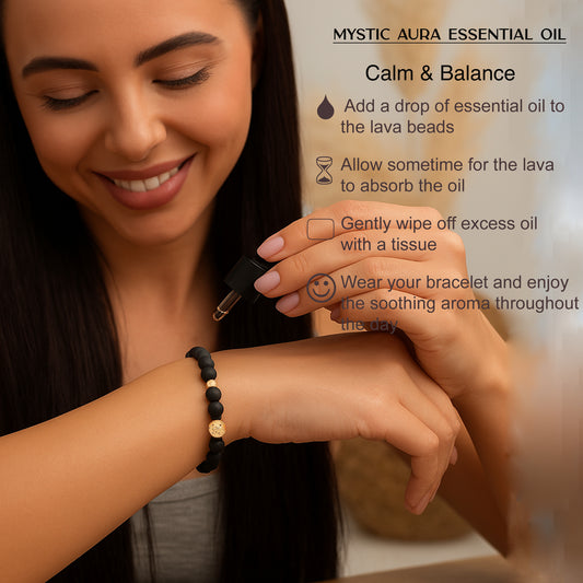 Black Onyx Aromatherapy Bracelet
