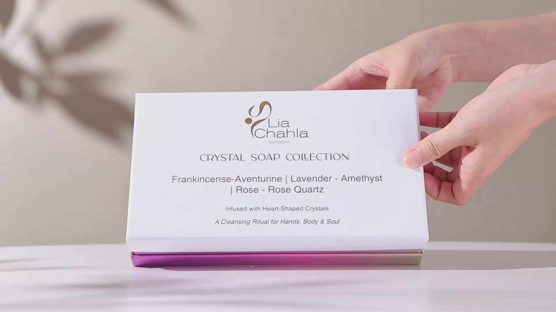 Crystal Soap Gift Set – Amethyst, Rose Quartz & Aventurine Trio
