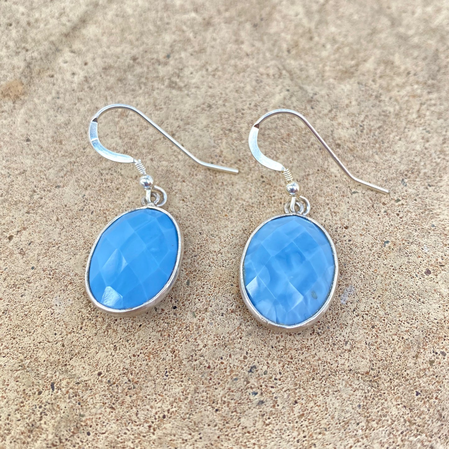 Blue agate Earrings