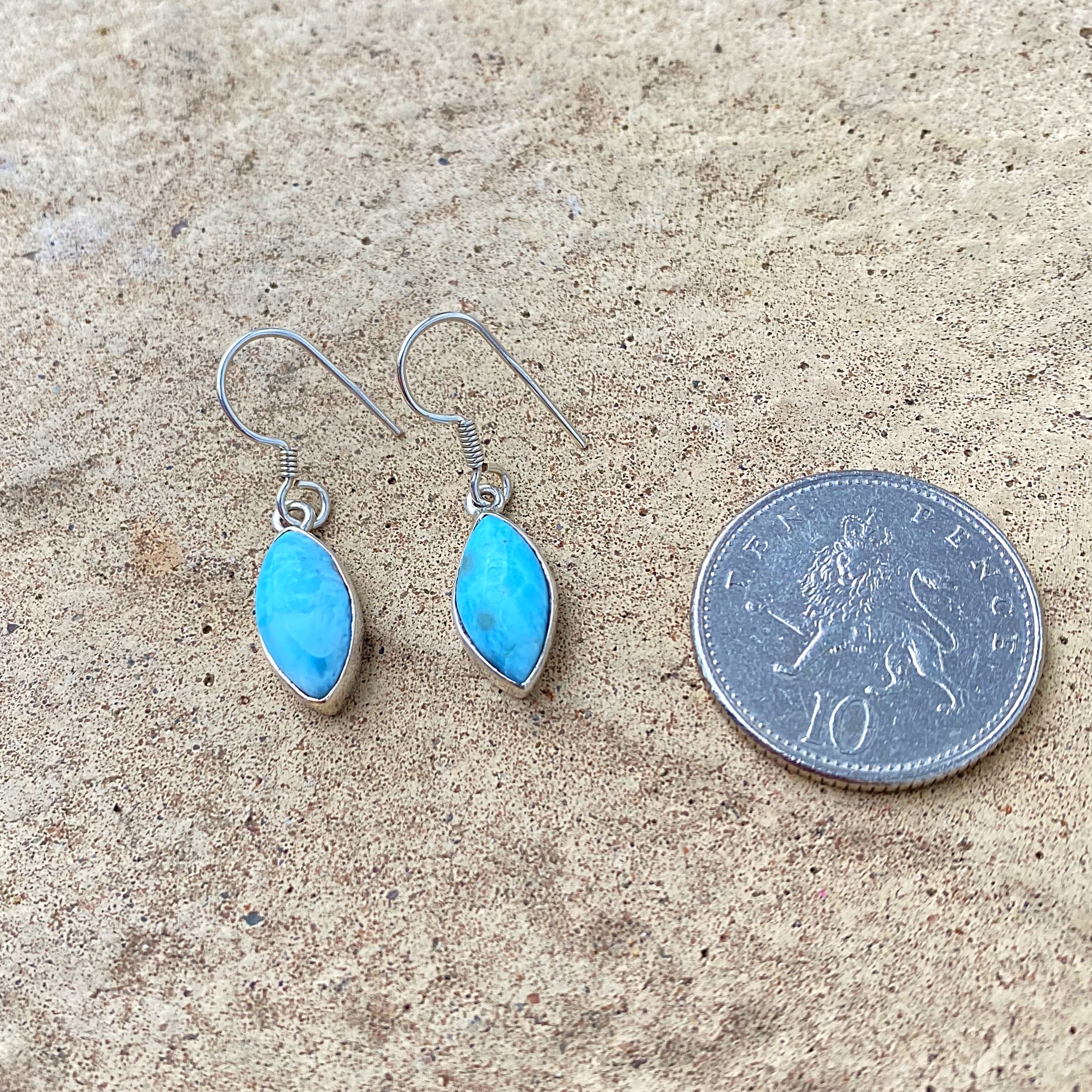 Larimar earrings deals