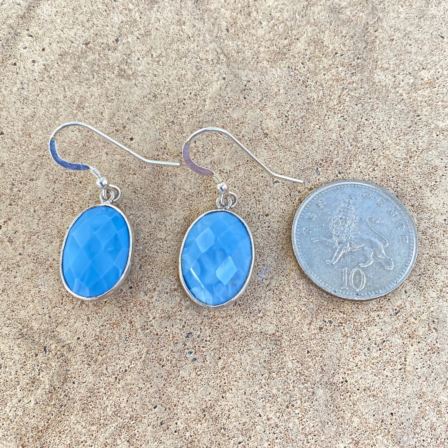 Blue agate Earrings