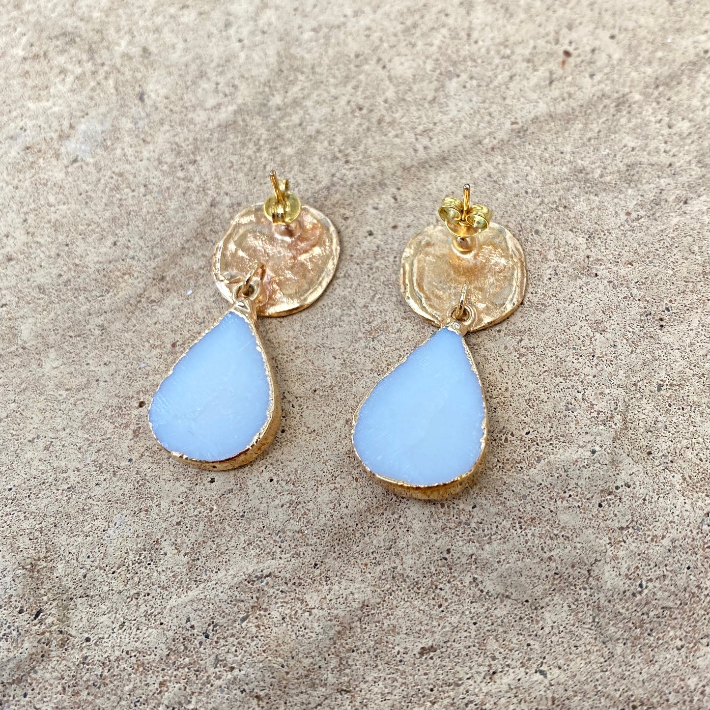 Gold Druzy Earrings