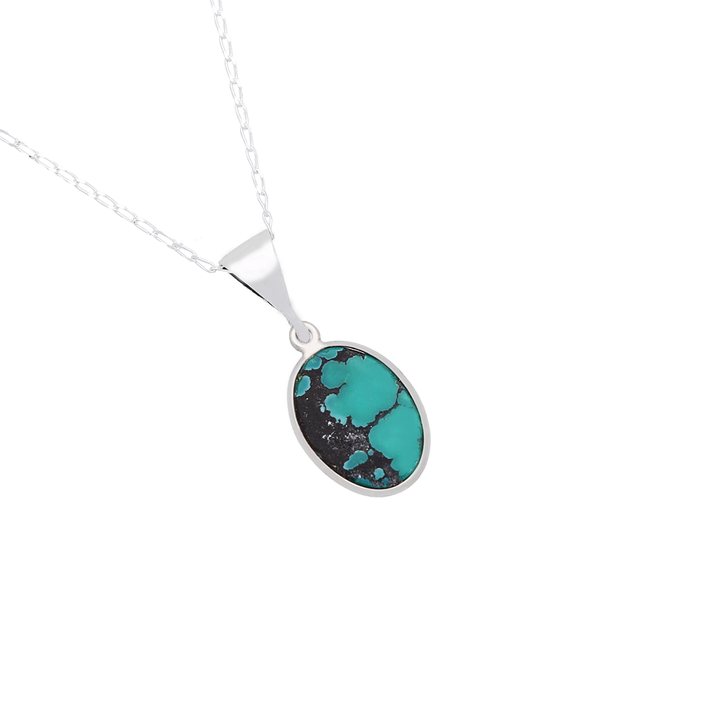 Small Oval Turquoise Pendant