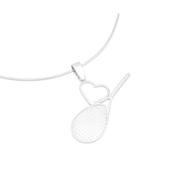 I Love Tennis Necklace